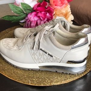 Michael Kors leather & suede sneakers